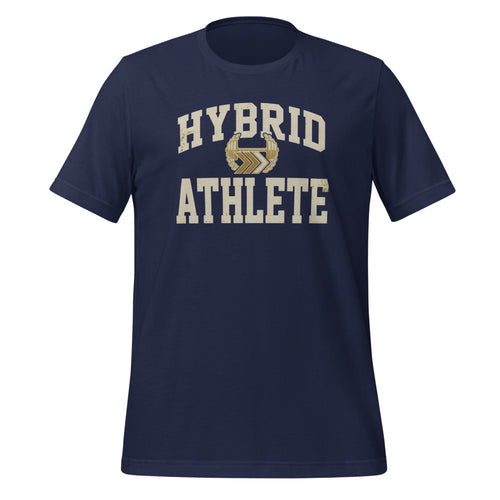 Hybrid Athlete Shirt, Run and Lift Tee, Functional Fitness Gift — Vintage Hybrid Athlete Varsity Tee