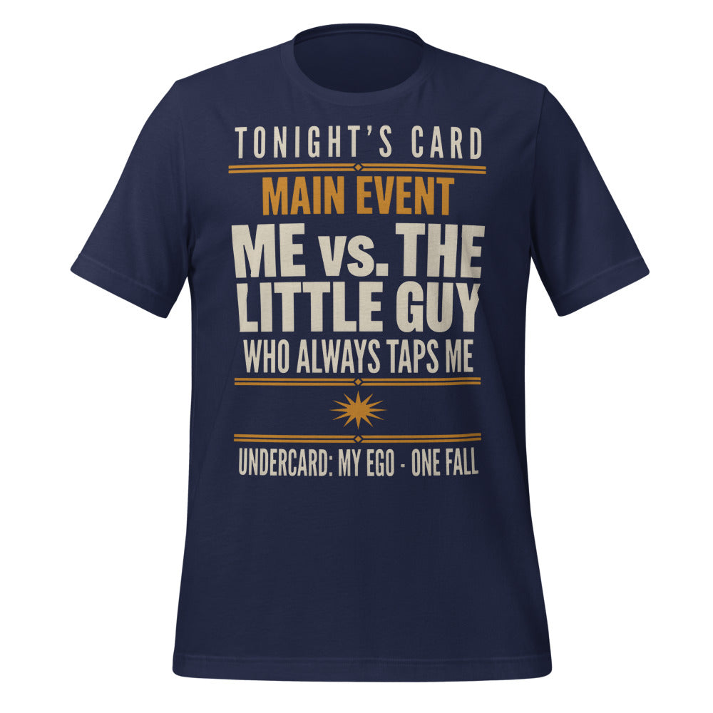 Tonight's Card funny Brazilian jiu jitsu t-shirt — Navy, front