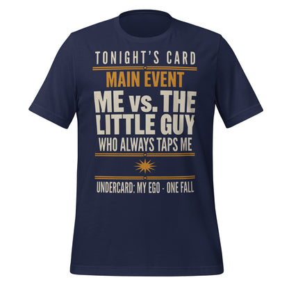 Tonight's Card funny Brazilian jiu jitsu t-shirt — Navy, front