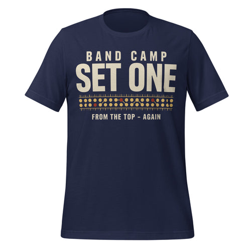 Marching Band Shirt, Band Camp Tee, Drill Chart T-Shirt — Set One From The Top Again