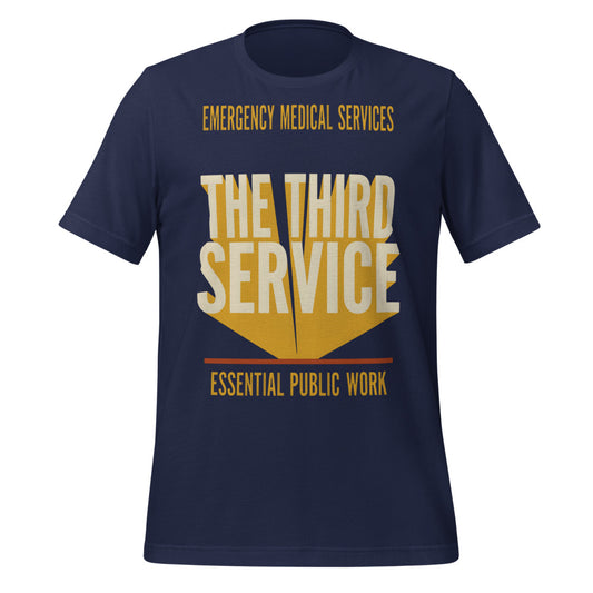The Third Service EMS t-shirt — Navy, front