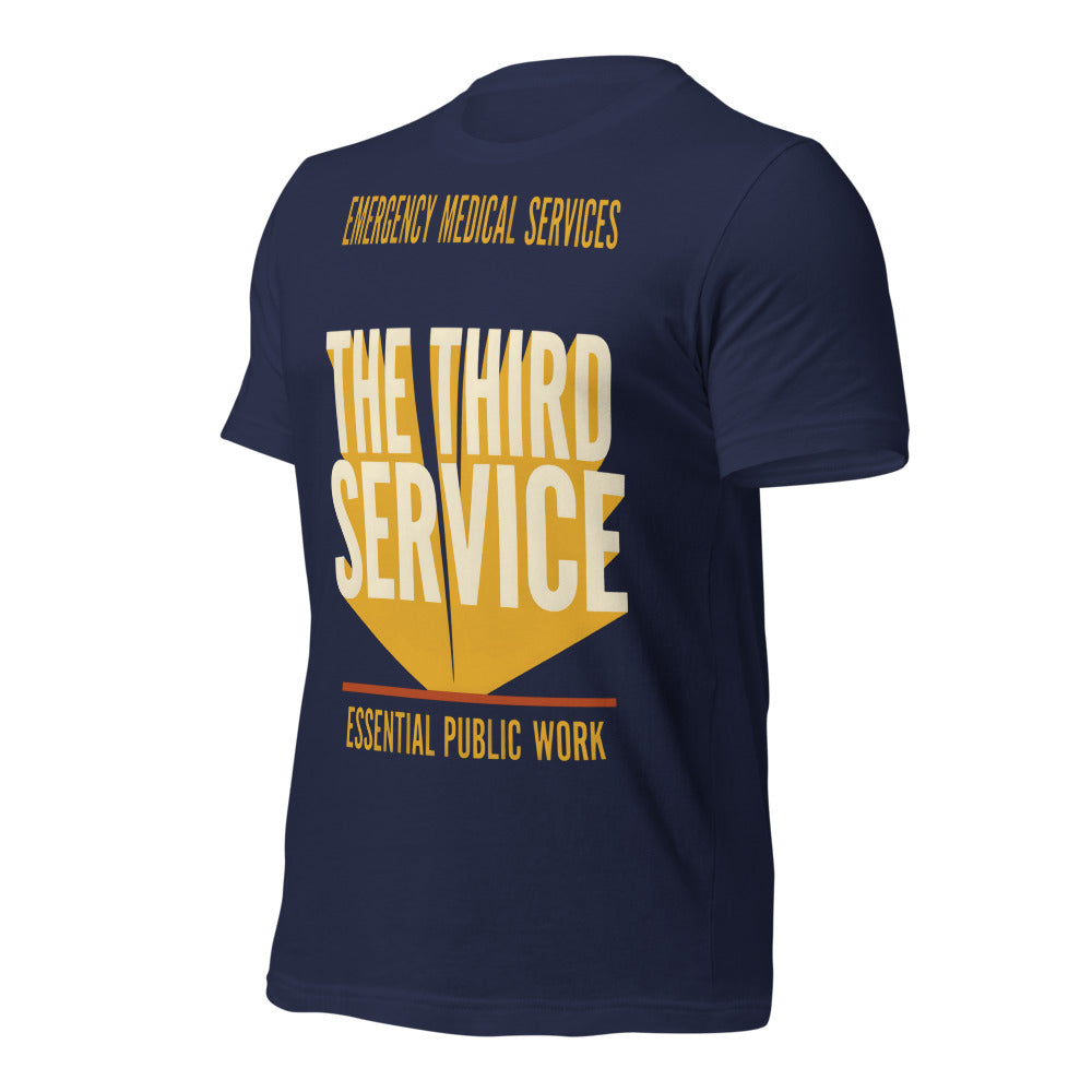 The Third Service EMS t-shirt — Navy, front-right