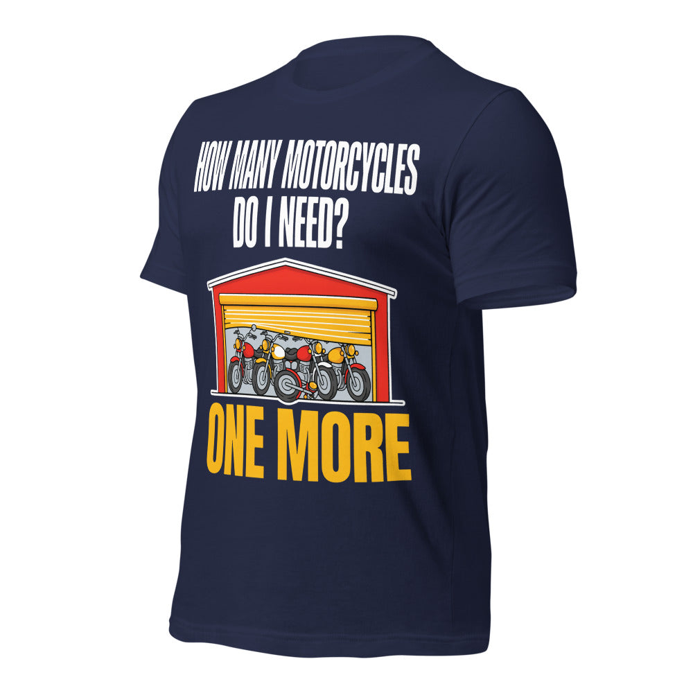 One More funny motorcycle tee — Navy, front-right