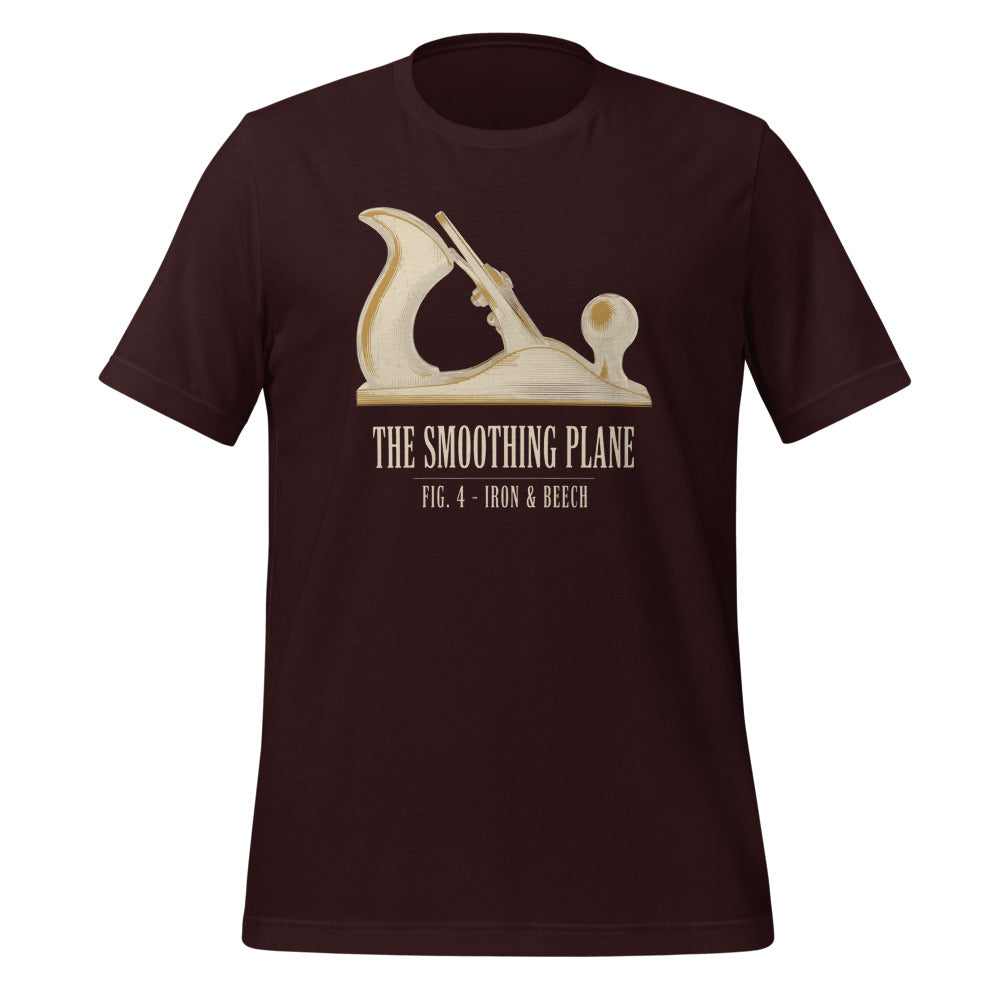 Fig. 4 The Smoothing Plane woodworking tee — Oxblood Black, front