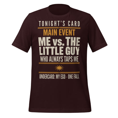 Tonight's Card funny Brazilian jiu jitsu t-shirt — Oxblood Black, front