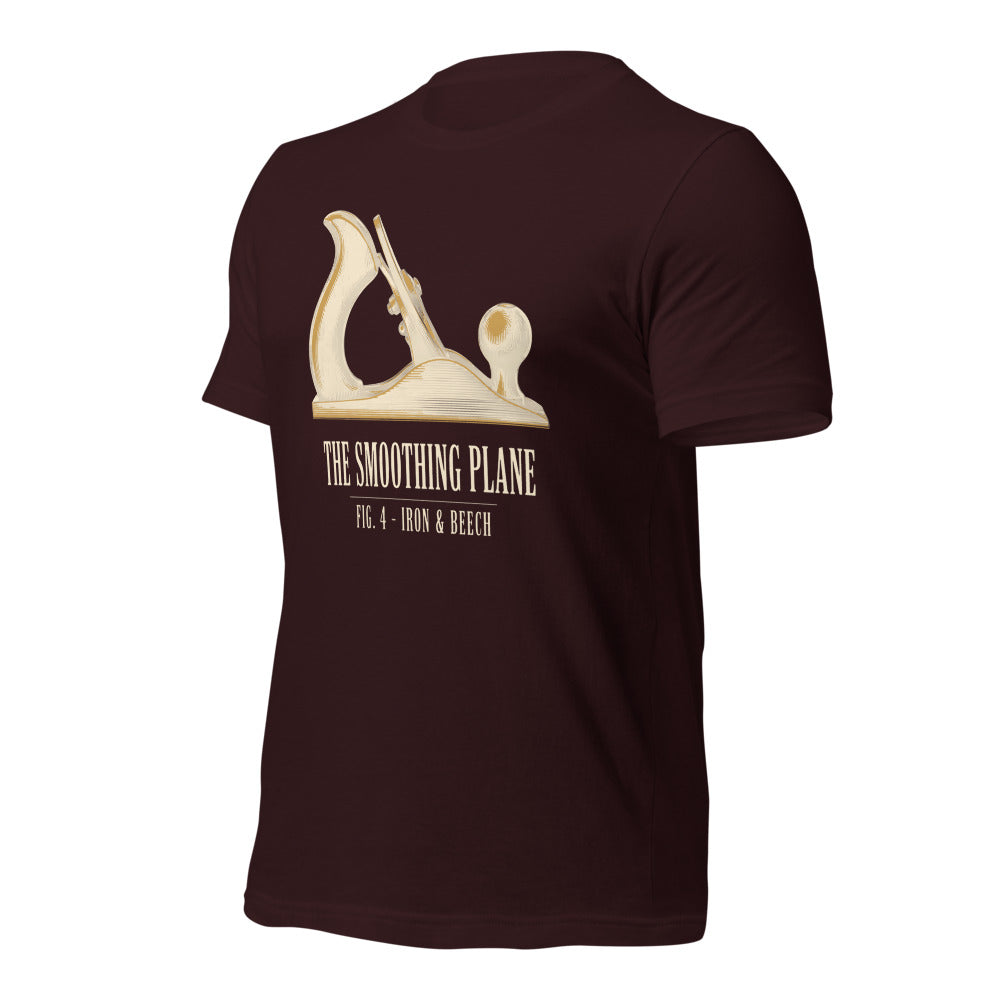 Fig. 4 The Smoothing Plane woodworking tee — Oxblood Black, front-right