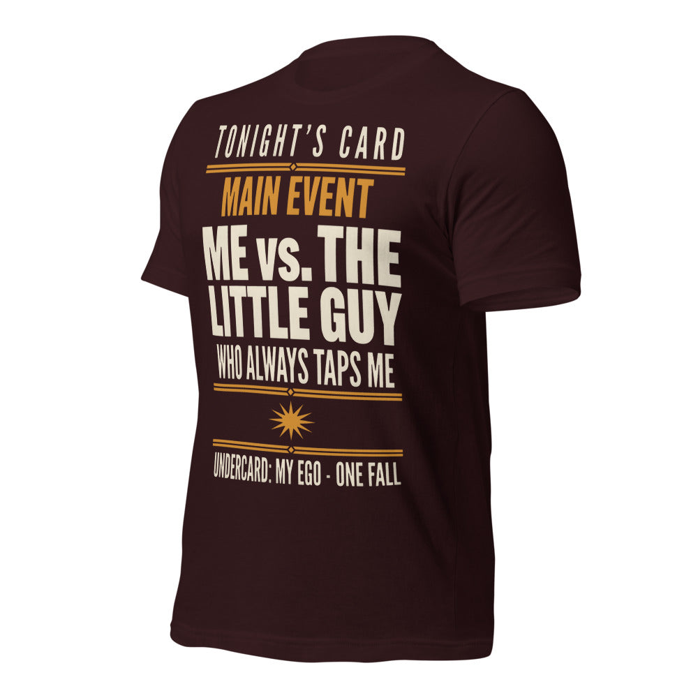 Tonight's Card funny Brazilian jiu jitsu t-shirt — Oxblood Black, front-right