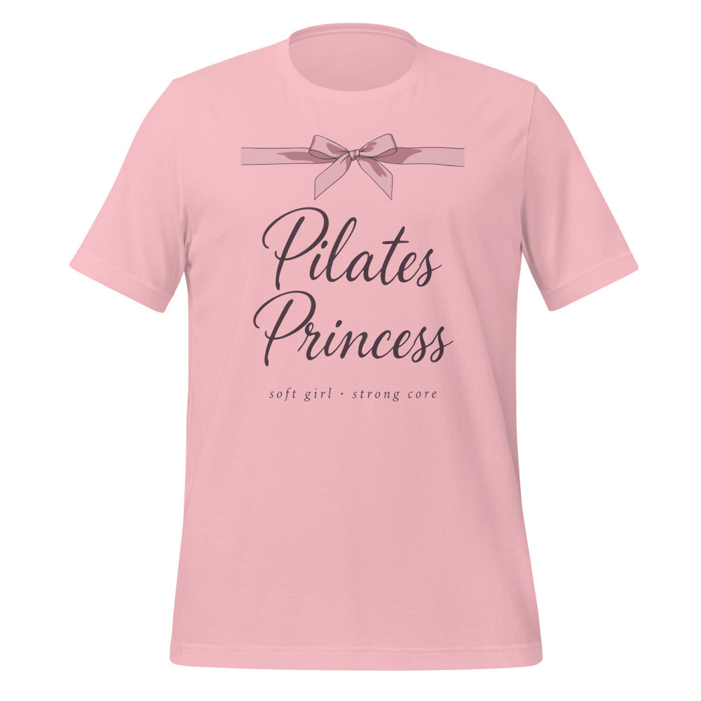 Pilates Princess coquette bow tee — Pink, front