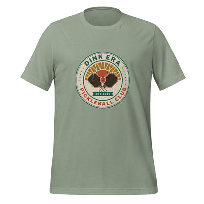 Dink Era Pickleball Club retro tee — Sage, front
