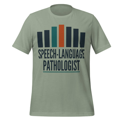 Mid-Century Clinic speech therapy tee — Sage, front