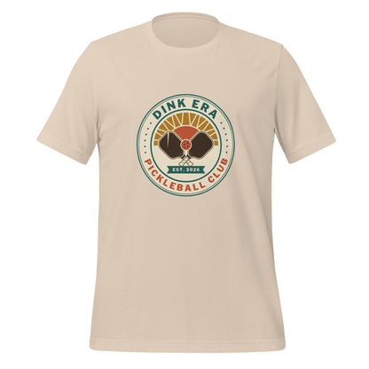 Dink Era Pickleball Club tee — Soft Cream, Ghost front