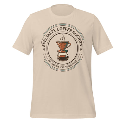 Specialty Coffee Society specialty coffee tee — Soft Cream, front
