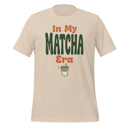 In My Matcha Era retro matcha tee — Soft Cream, front