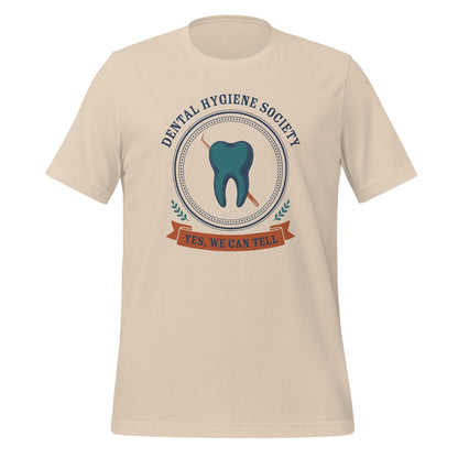 Dental Hygiene Society dental hygienist tee — Soft Cream, front