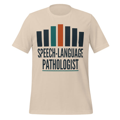Mid-Century Clinic speech therapy tee — Soft Cream, front