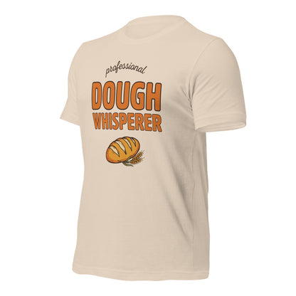 Professional Dough Whisperer funny baker tee — Soft Cream, front-right