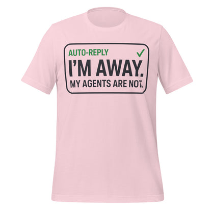 Auto-Reply agentic AI engineer tee — Soft Pink, front