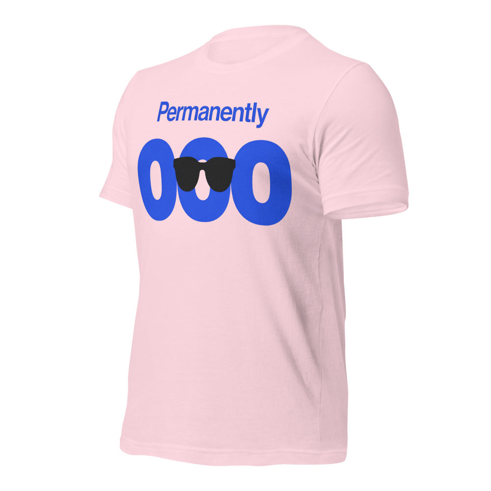Permanently OOO out of office unisex t-shirt — Soft Pink, front-right