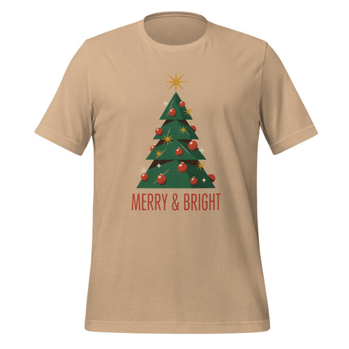 Mid Century Christmas Shirt, Atomic Retro Tree Tee — Merry & Bright Vintage Holiday T-Shirt