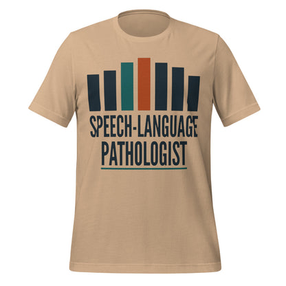 Mid-Century Clinic speech therapy tee — Tan, front