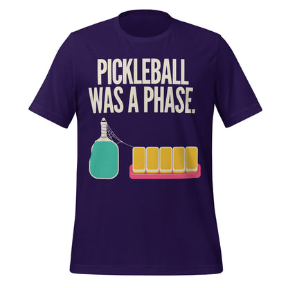 Pickleball Was A Phase funny mahjong tee — Team Purple, front