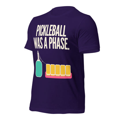 Pickleball Was A Phase funny mahjong tee — Team Purple, front-right