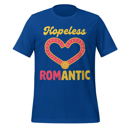 Hopeless ROMantic funny physical therapy tee — True Royal, front