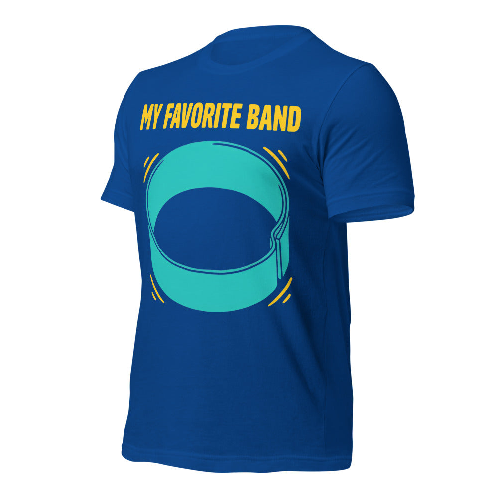 My Favorite Band funny physical therapy tee — True Royal, front-right