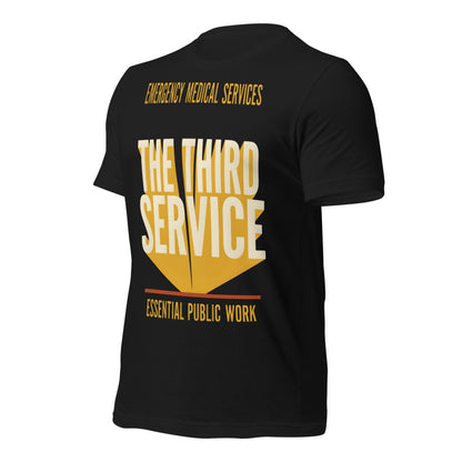The Third Service EMS t-shirt — Vintage Black, front-right
