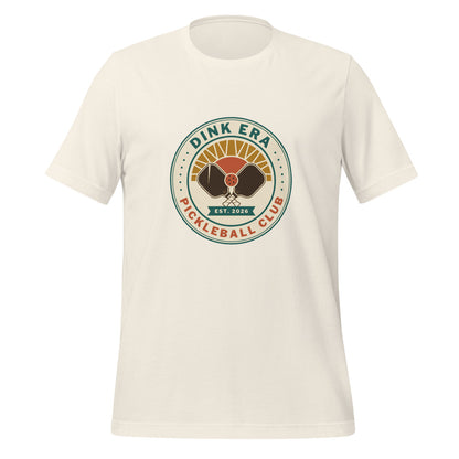 Dink Era Pickleball Club tee — Vintage White, Ghost front