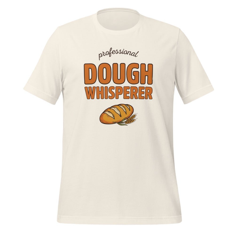Professional Dough Whisperer funny baker tee — Vintage White, front