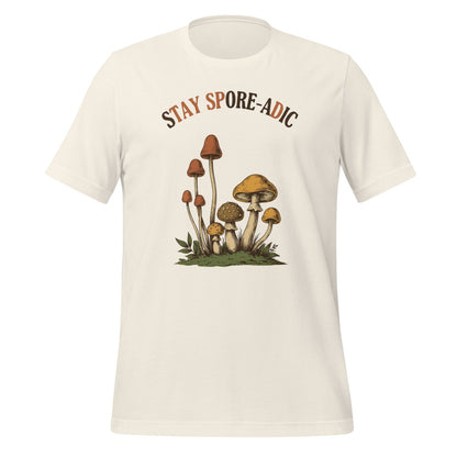 Stay Spore-adic funny vintage mushroom tee — Vintage White, front