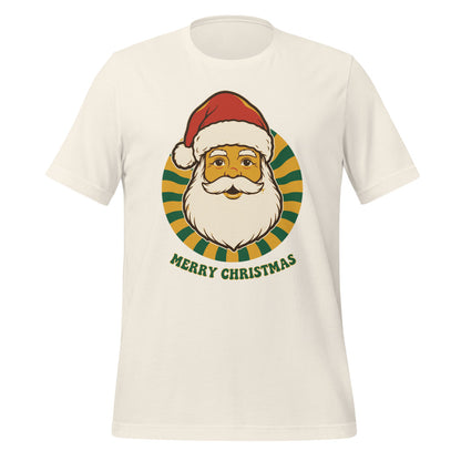 Groovy Santa retro Christmas tee — Vintage White, front