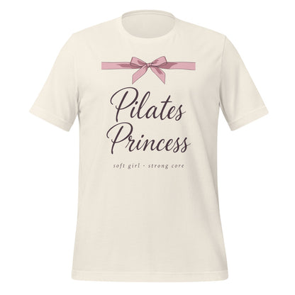 Pilates Princess coquette bow tee — Vintage White, front