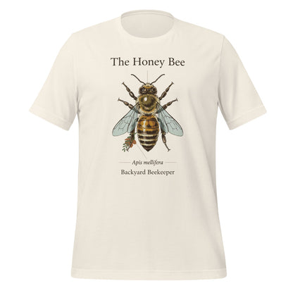 The Honey Bee Apis mellifera anatomical tee — Vintage White, front