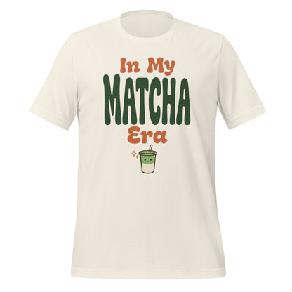 In My Matcha Era retro matcha tee — Vintage White, front