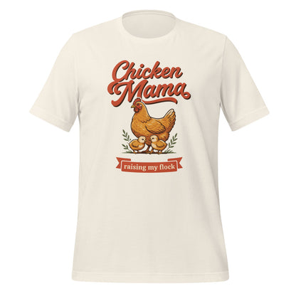 Chicken Mama raising my flock chicken keeper tee — Vintage White, front