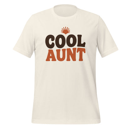 Cool Aunt retro groovy aunt tee — Vintage White, front