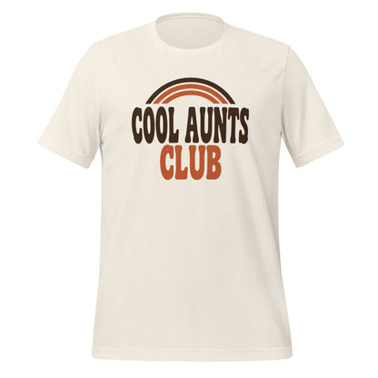 Cool Aunts Club retro groovy aunt tee — Vintage White, front
