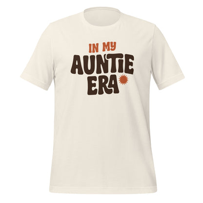 In My Auntie Era retro groovy aunt tee — Vintage White, front