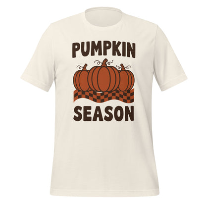 Pumpkin Season retro 70s fall t-shirt — Vintage White, front
