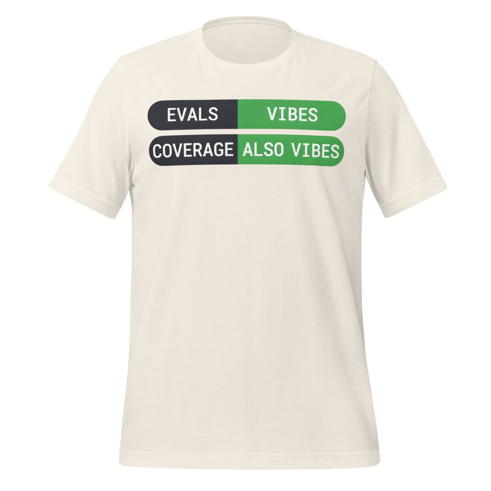 Eval Suite Vibes agentic AI engineer tee — Vintage White, front