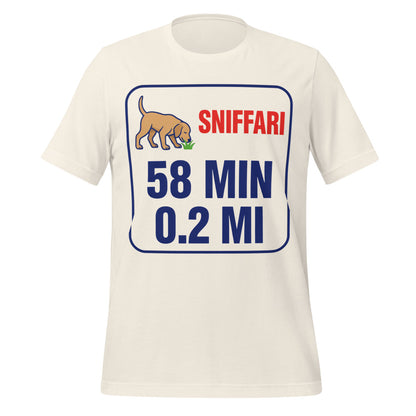 Sniff Walk Recap funny dog dad tee — Vintage White, front