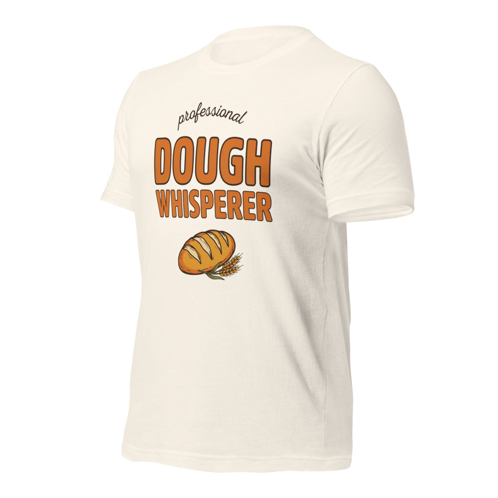 Professional Dough Whisperer funny baker tee — Vintage White, front-right