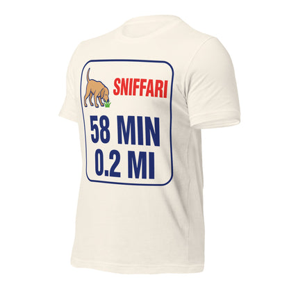 Sniff Walk Recap funny dog dad tee — Vintage White, front-right