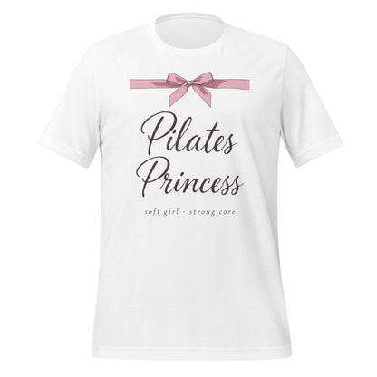 Pilates Princess coquette bow tee — White, front