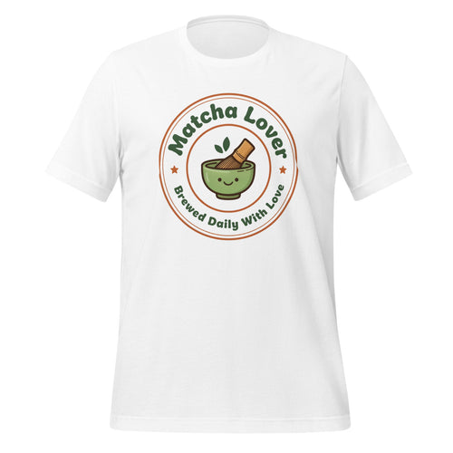 Matcha Lover Shirt, Retro Matcha Badge Tee — Aesthetic Café Whisk Gift