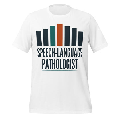 Mid-Century Clinic speech therapy tee — White, front