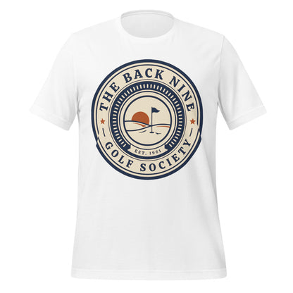 The Back Nine vintage golf roundel tee — White, front