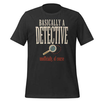 Basically a Detective vintage true crime tee — Dark Grey, front